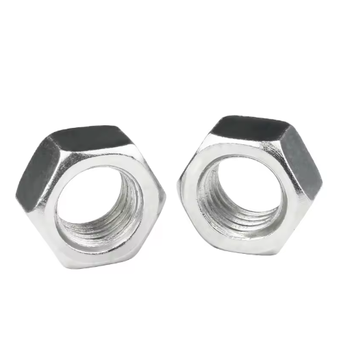 Hot-dip galvanized white zinc hexagonal nut DIN934